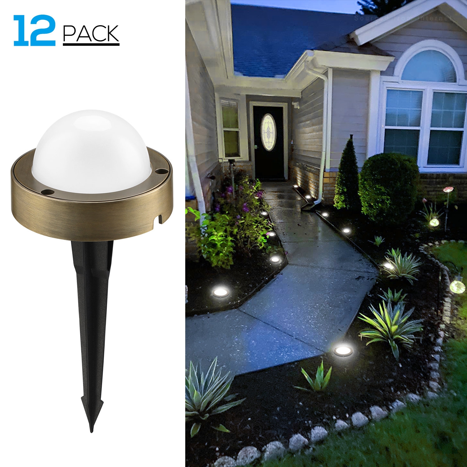 LEDVANS Luna LED Landscape Lighting 12 24V AC DC Low Voltage Path Lights 4 5W 360LM 2 in 1 Reviews Wayfair