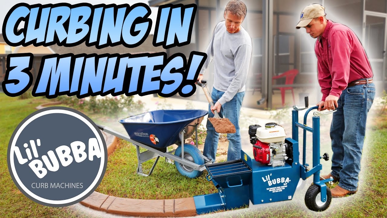 concrete landscape curbing machine