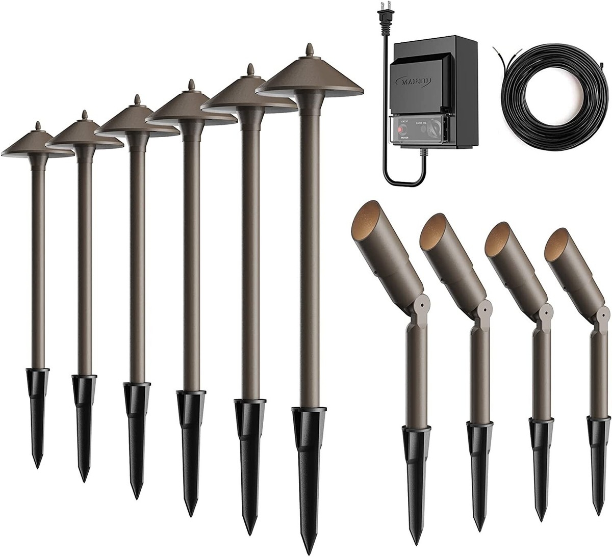 Low Voltage Landscape Lights Kit Outdoor Pathway Lighting 12V Spot Lights EBay