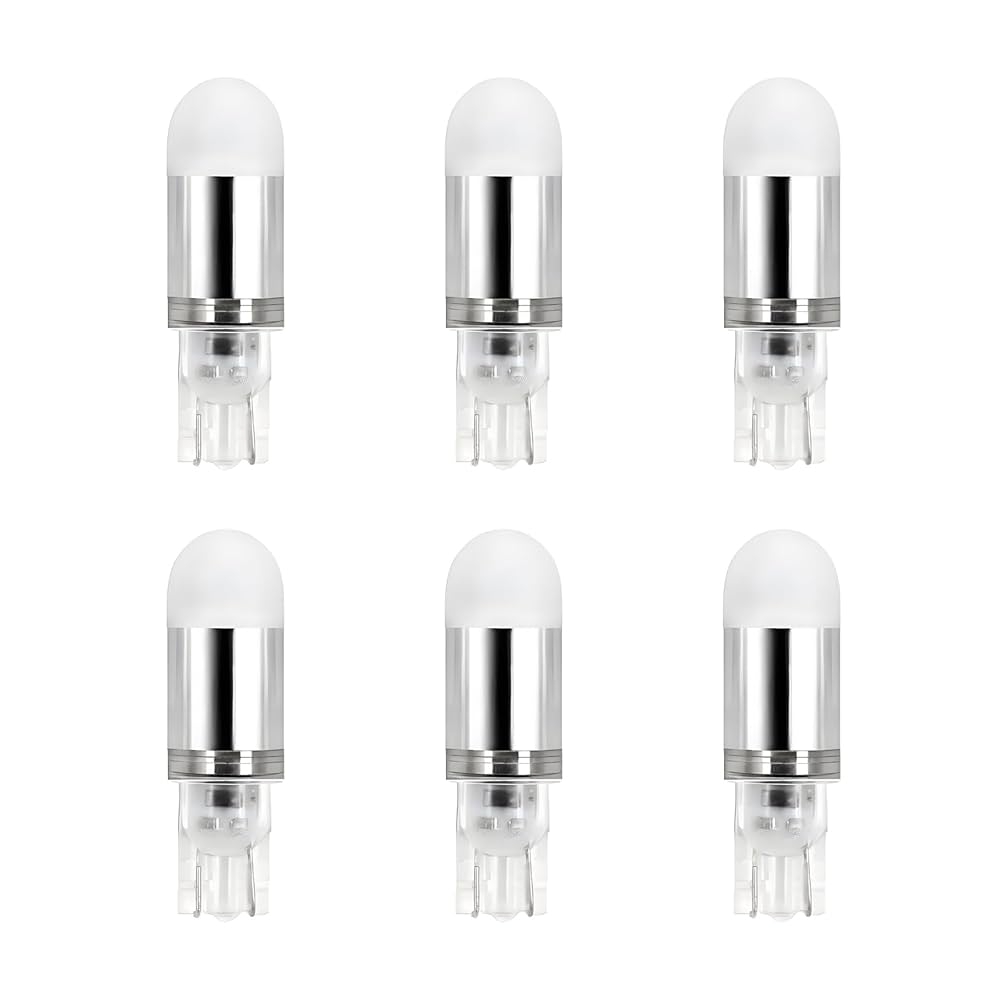 Makergroup T5 T10 Wedge Base LED Light Bulbs 12VAC DC 1Watt Cool White 6000K For Outdoor Landscape Lighting Deck Stair Step Path Lights And RV Travel Tailer Lights 6 Pack Amazon