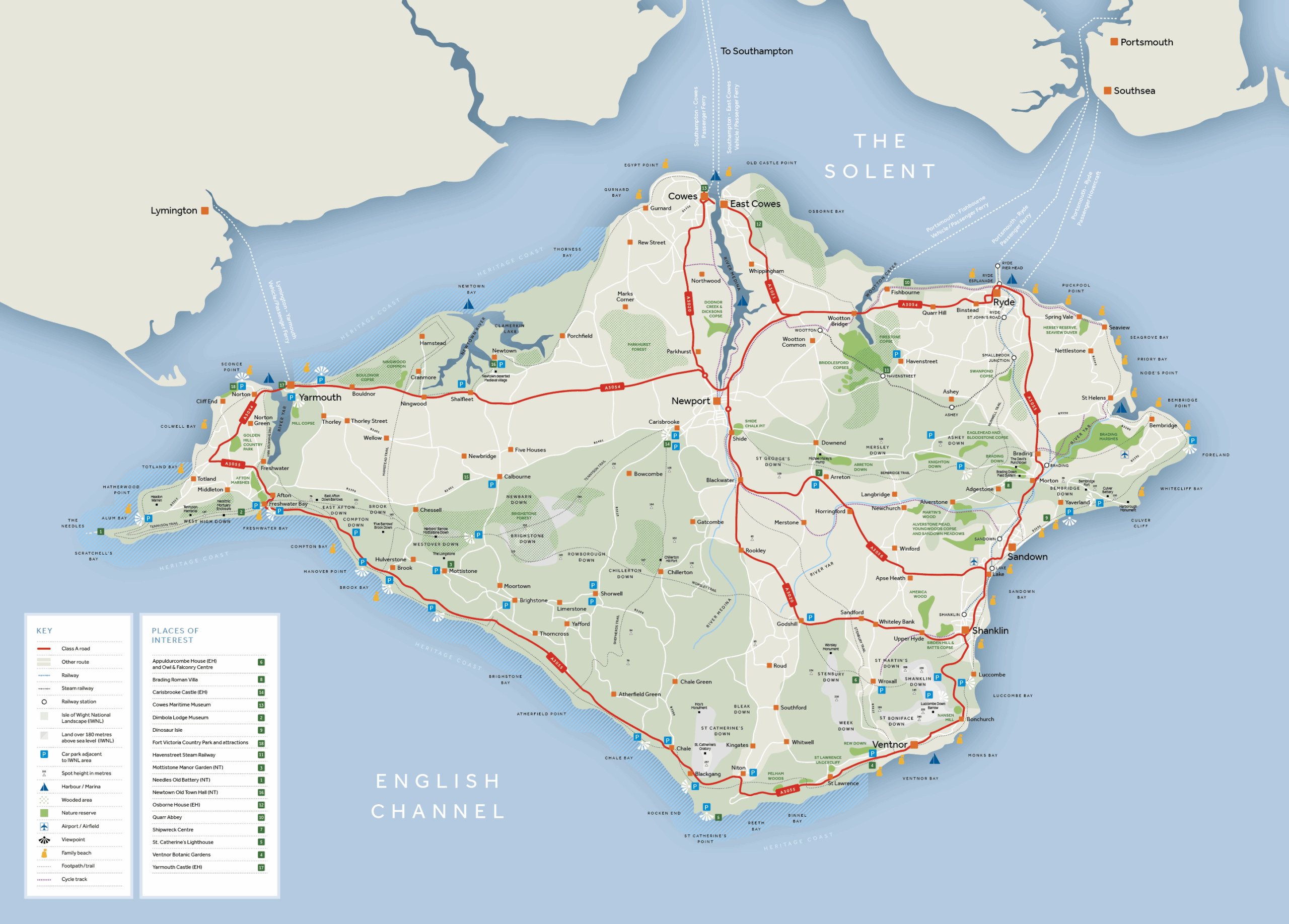 Maps Guides Isle Of Wight National Landscape