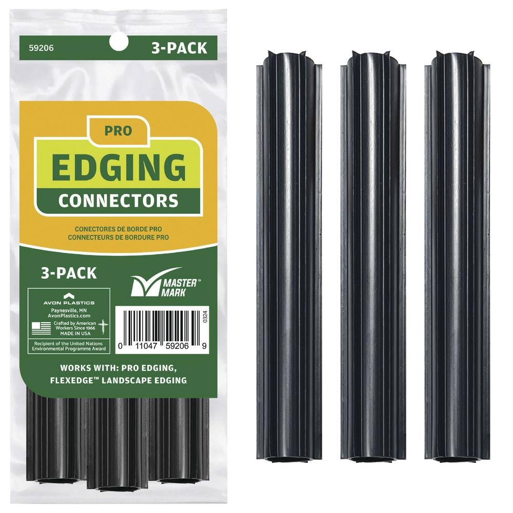 Master Mark Plastics Master Gardener Pro Landscape Edging Coupler Kit 3 Pack At Menards 