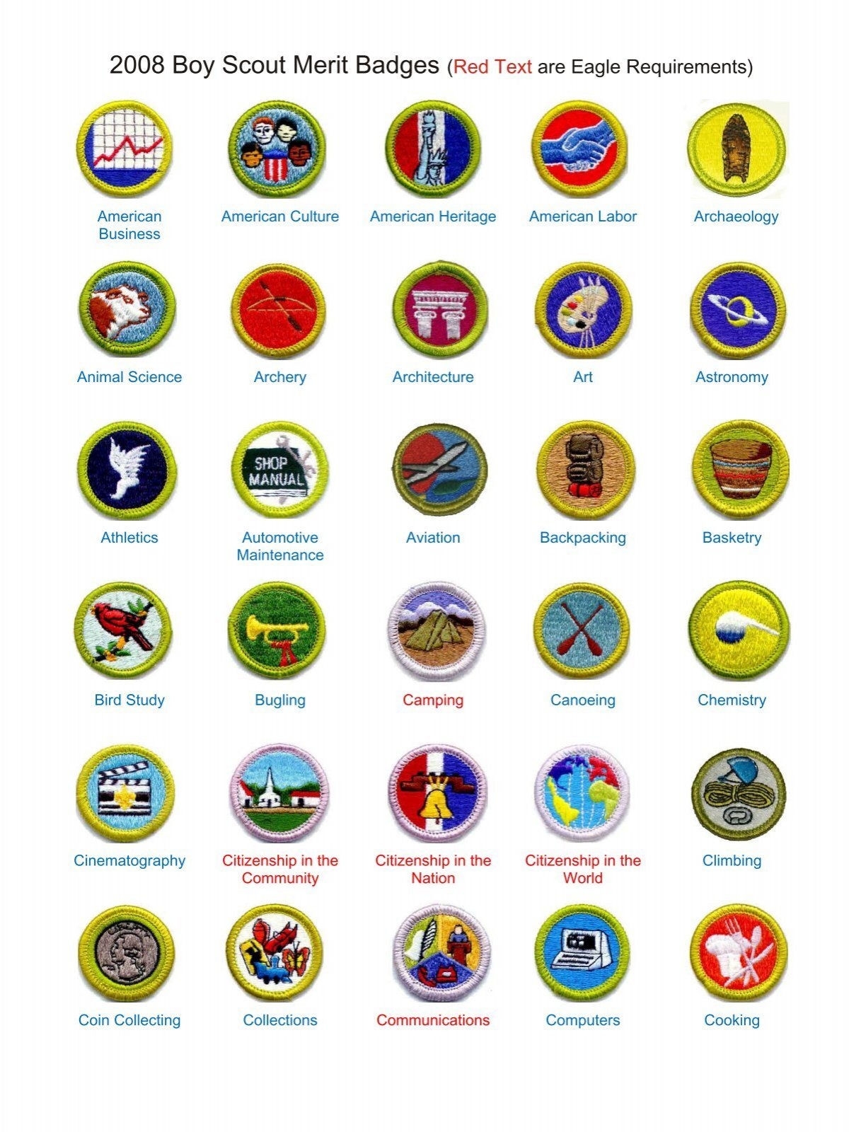 Merit Badge 2006 Graphics cdr Robbinsville BSA Troop 79