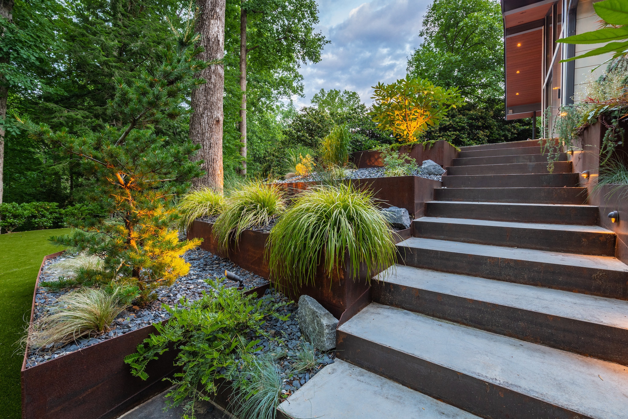 Mid Century Modern Period Restoration Atlanta Garden