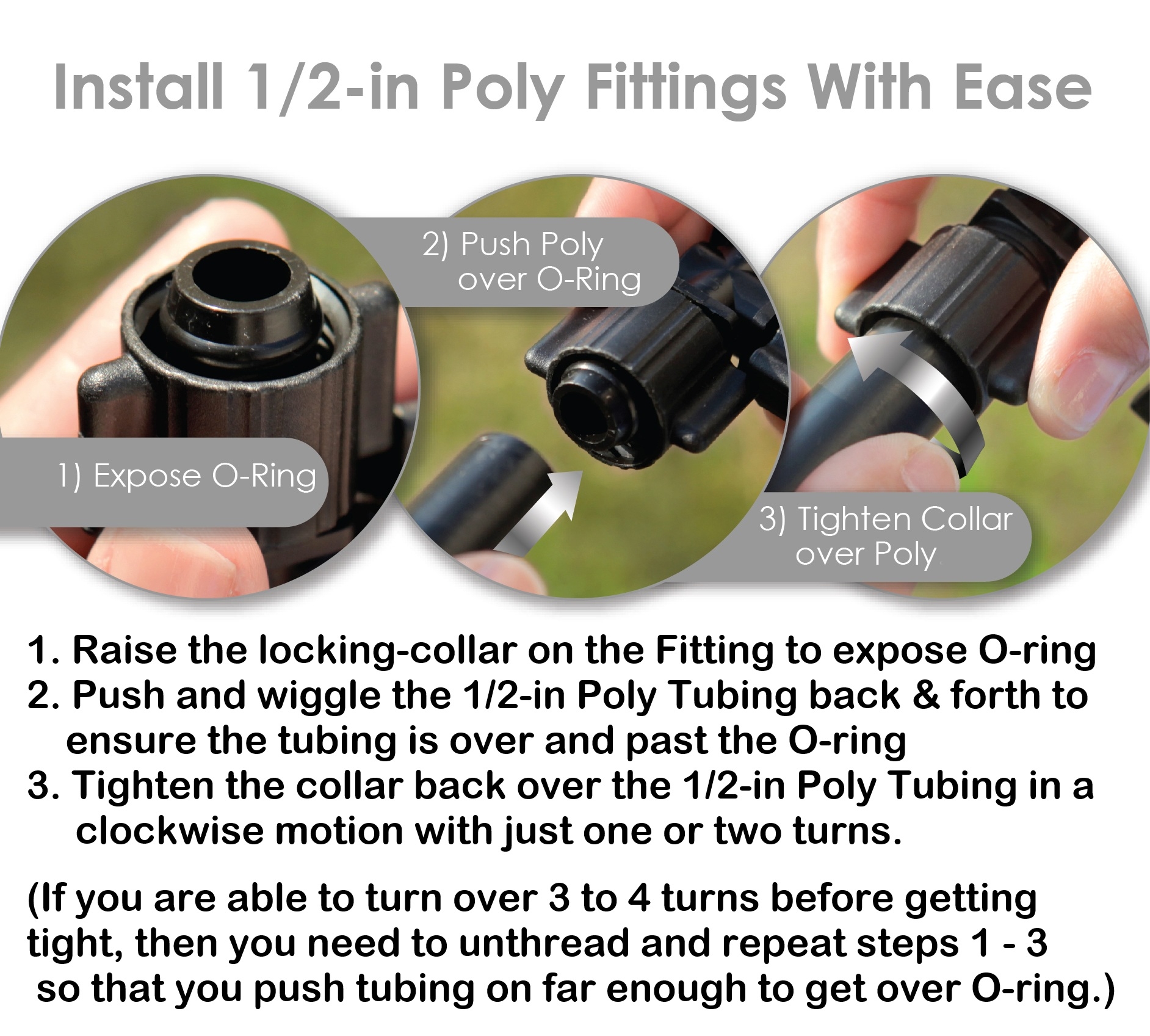 Mister Landscaper Drip Irrigation And Micro Spray Drip Irrigation And Micro Spray 1 2 in Poly Coupling