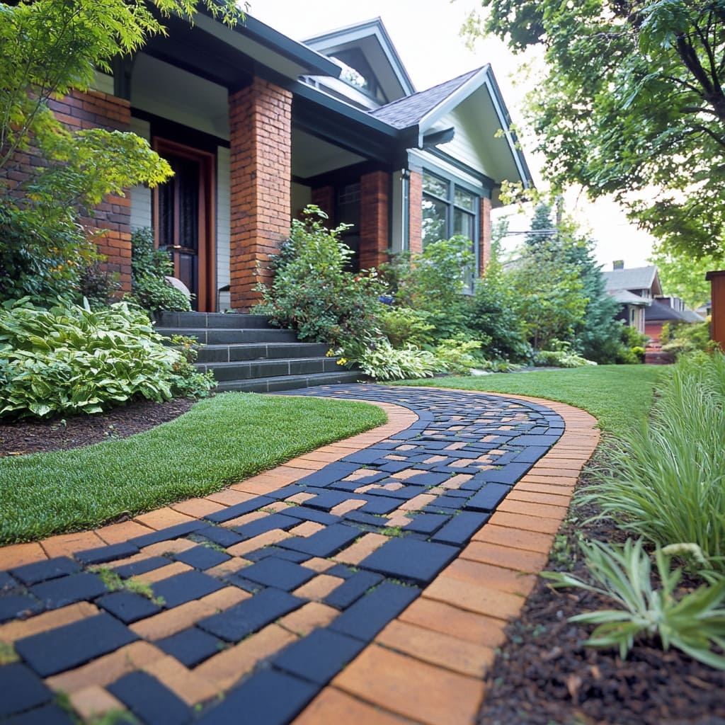 Modern Brick Walkway Ideas That Transform Your Garden Landscape Fancy House Design
