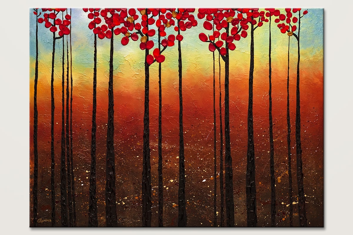 Modern Landscape Canvas Art Painting Spring Ahead Large Abstract Art Paintings For Homes By CGuedez CGMODERNART