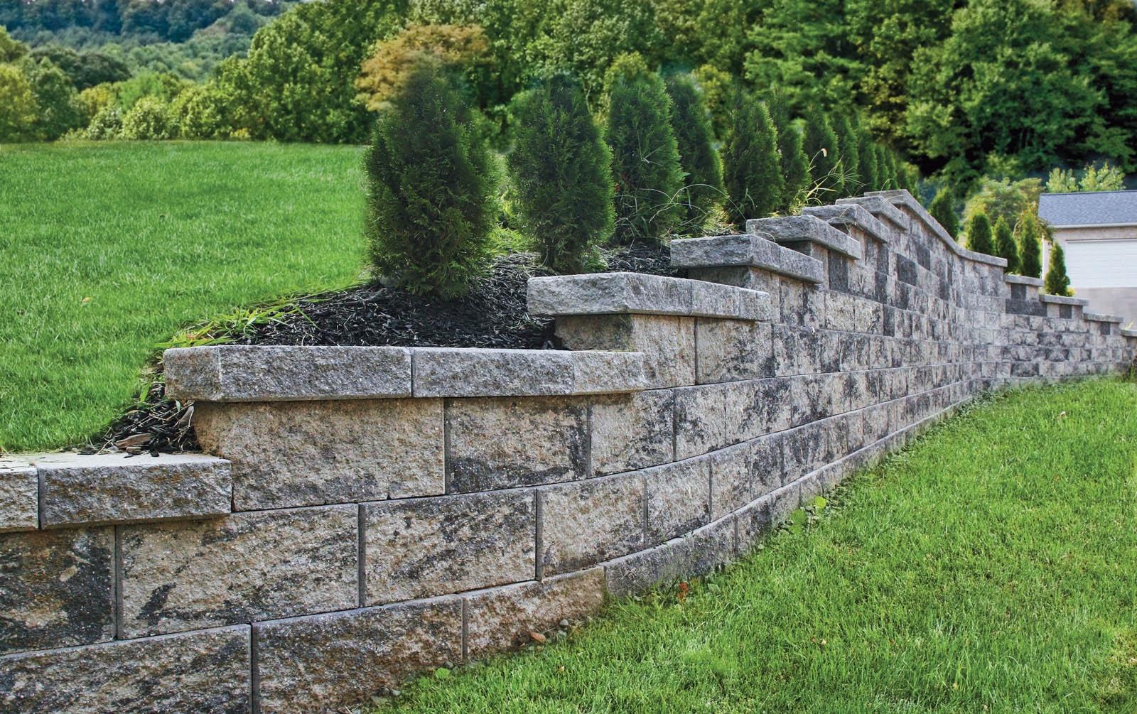 Modern Looking Retaining Wall Blocks CornerStone 