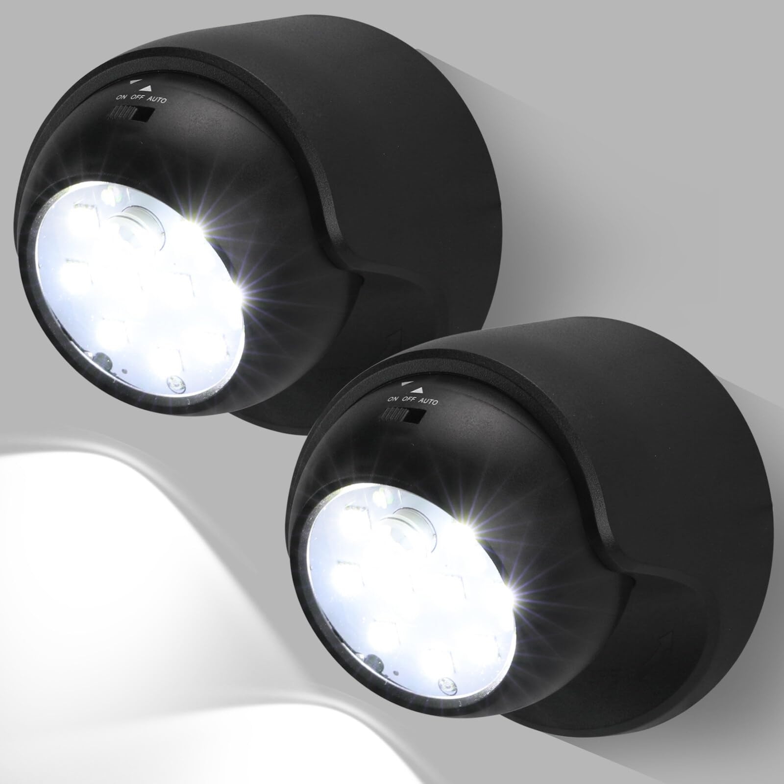 Motion Sensor Outdoor Lights Outdoor Motion Sensor Light Battery Operated Wireless Spotlight Motion Detector Security Light Auto On Off For Sheltered Porch Stair Hallway Garage Wall Shed 2 Pack Amazon