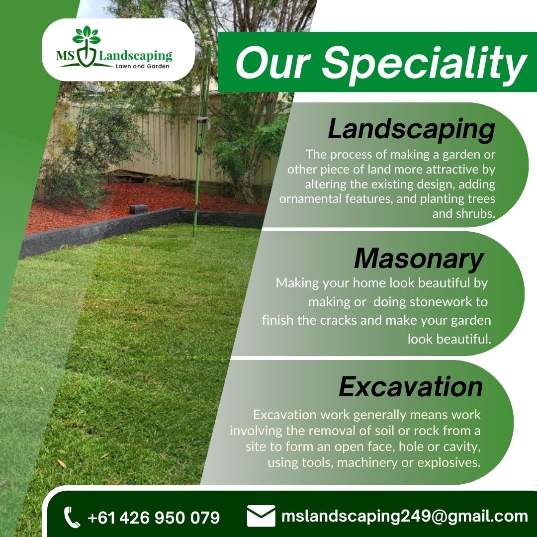 landscaping services list