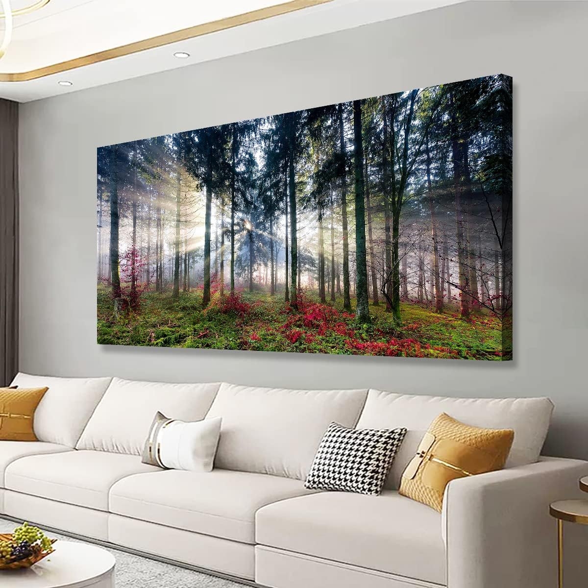 Nature Landscape Sunrise Tree Canvas Wall Art 20x40 Inches Wall Decoration For Living Room Forest Picture Artwork Painting Prints Of Trees For Bedroom And Home D cor Michaels