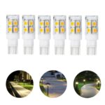 Neanete Low Voltage Landscape Replacement LED Light Bulb 12V T5 T10 Wedge Base 25W Equivalent 1 5W 240lm For Garden Path Deck Walkway Lawn Light Warm White 3000K Pack Of 6 Amazon