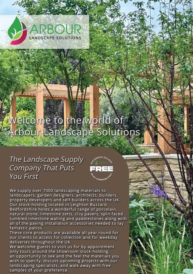 New For Autumn 2024 The Arbour Landscape Solutions Paving Brochure