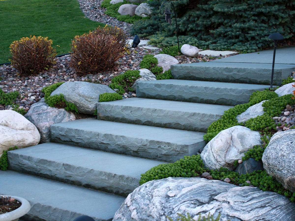 New York Blue Stone Steps Lemke Stone Products