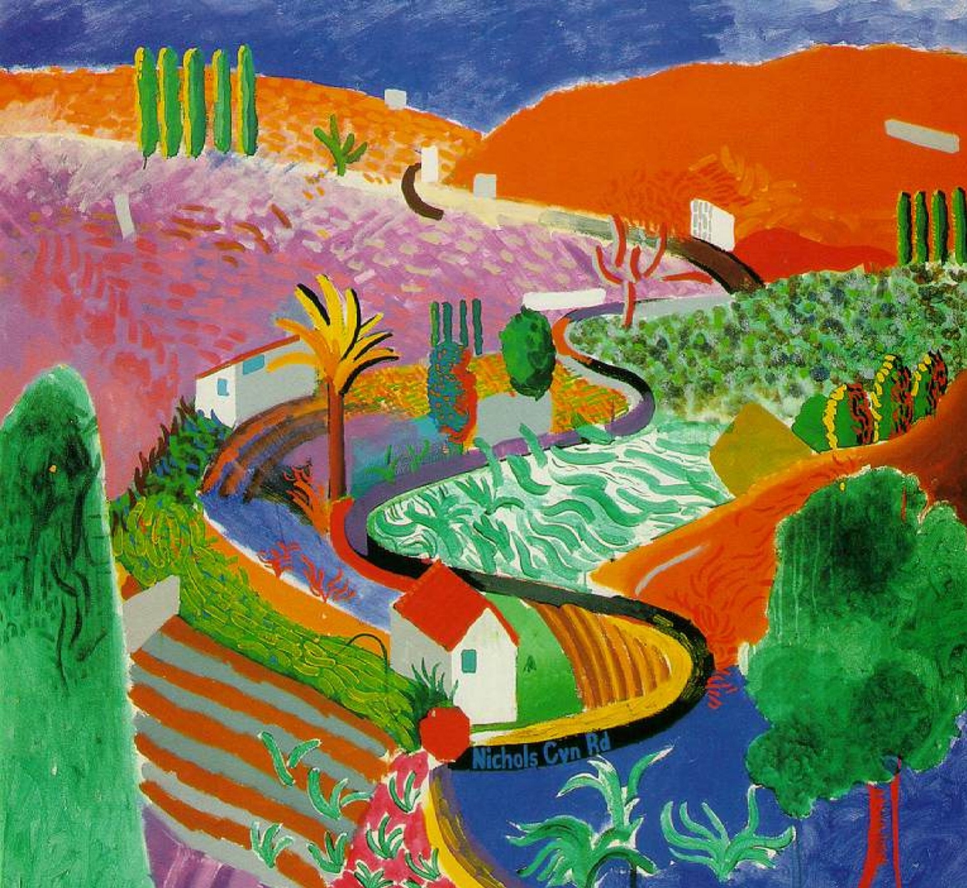Nichols Canyon David Hockney s First Mature Painting