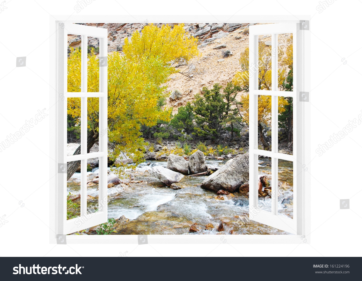Open Window Beautiful Nature On Background Stock Photo 161224196 Shutterstock
