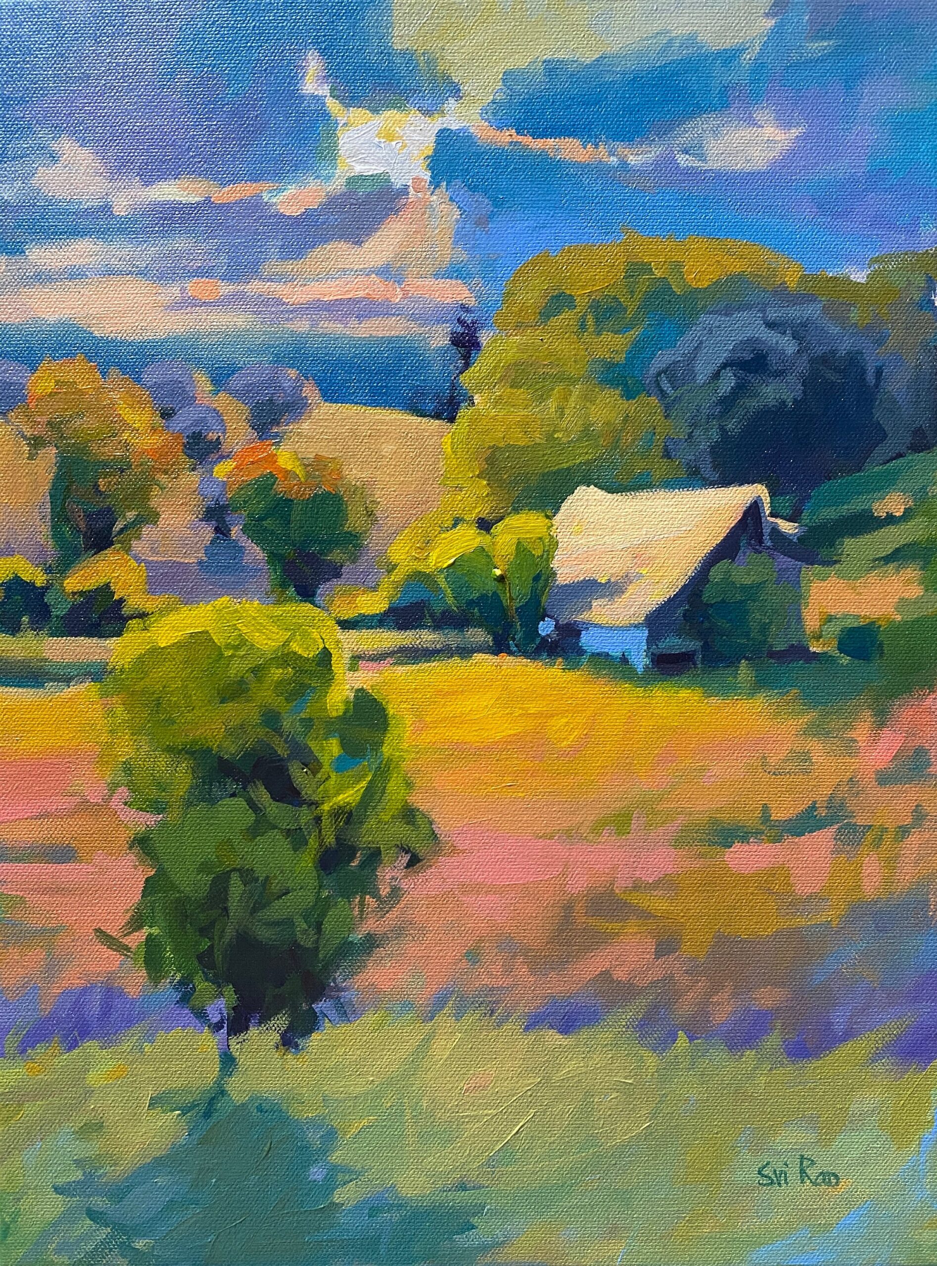 acrylic landscape art
