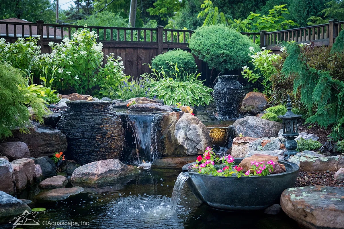 Outdoor Fountains Water Features Fire Fountains Aquascape