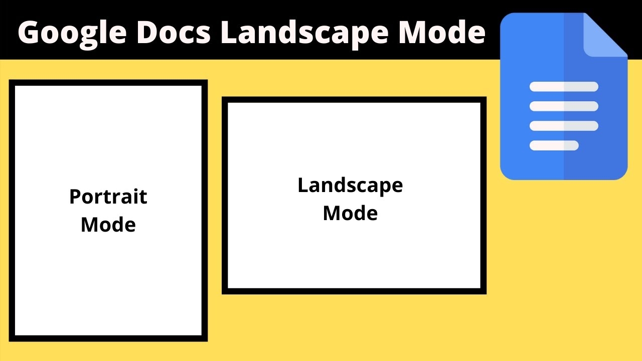 PAGE ORIENTATION How To Make Google Docs Landscape Mode GOOGLE DOCS TUTORIALS 2021 YouTube