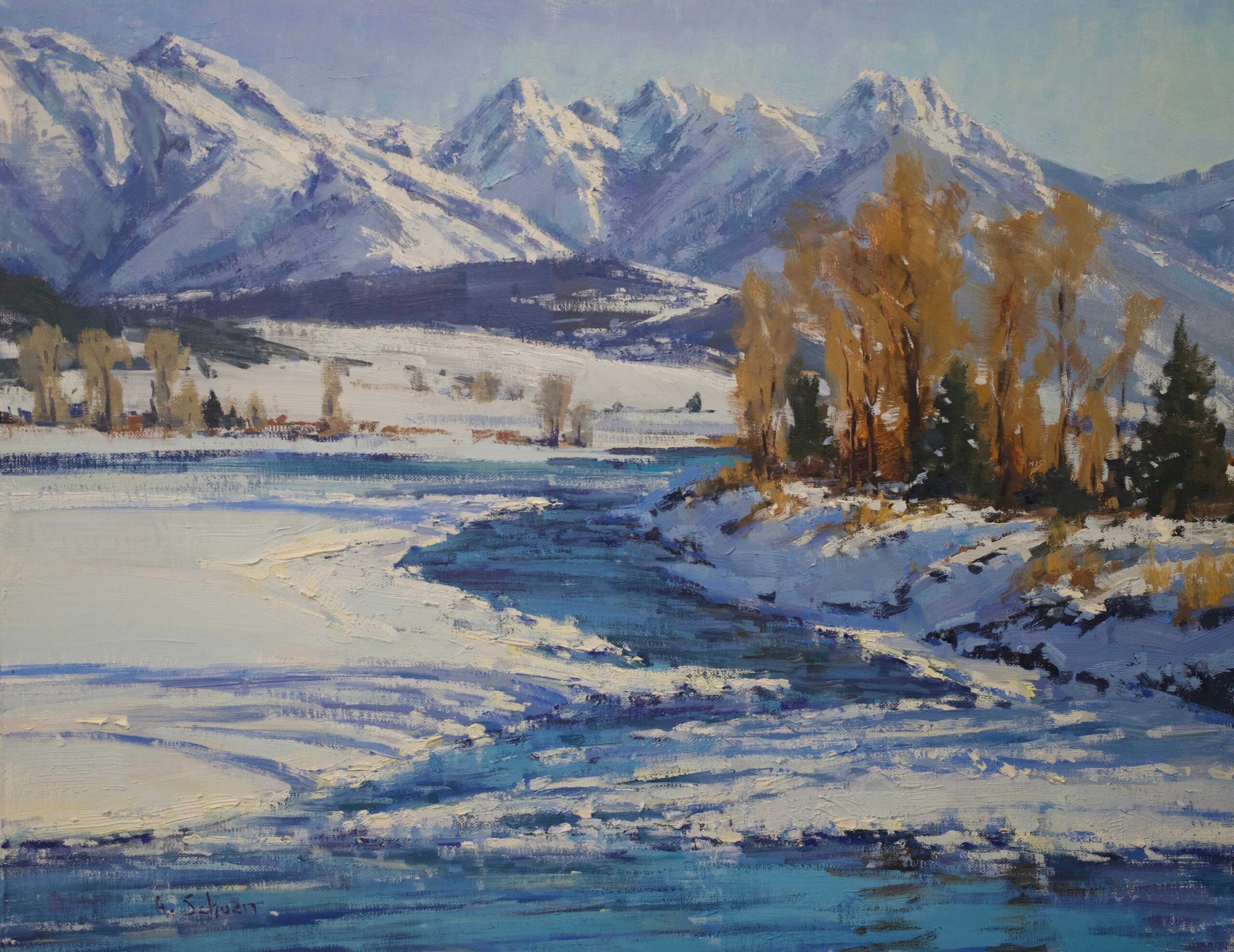 Painting Winter Landscapes Love At First Snow OutdoorPainter