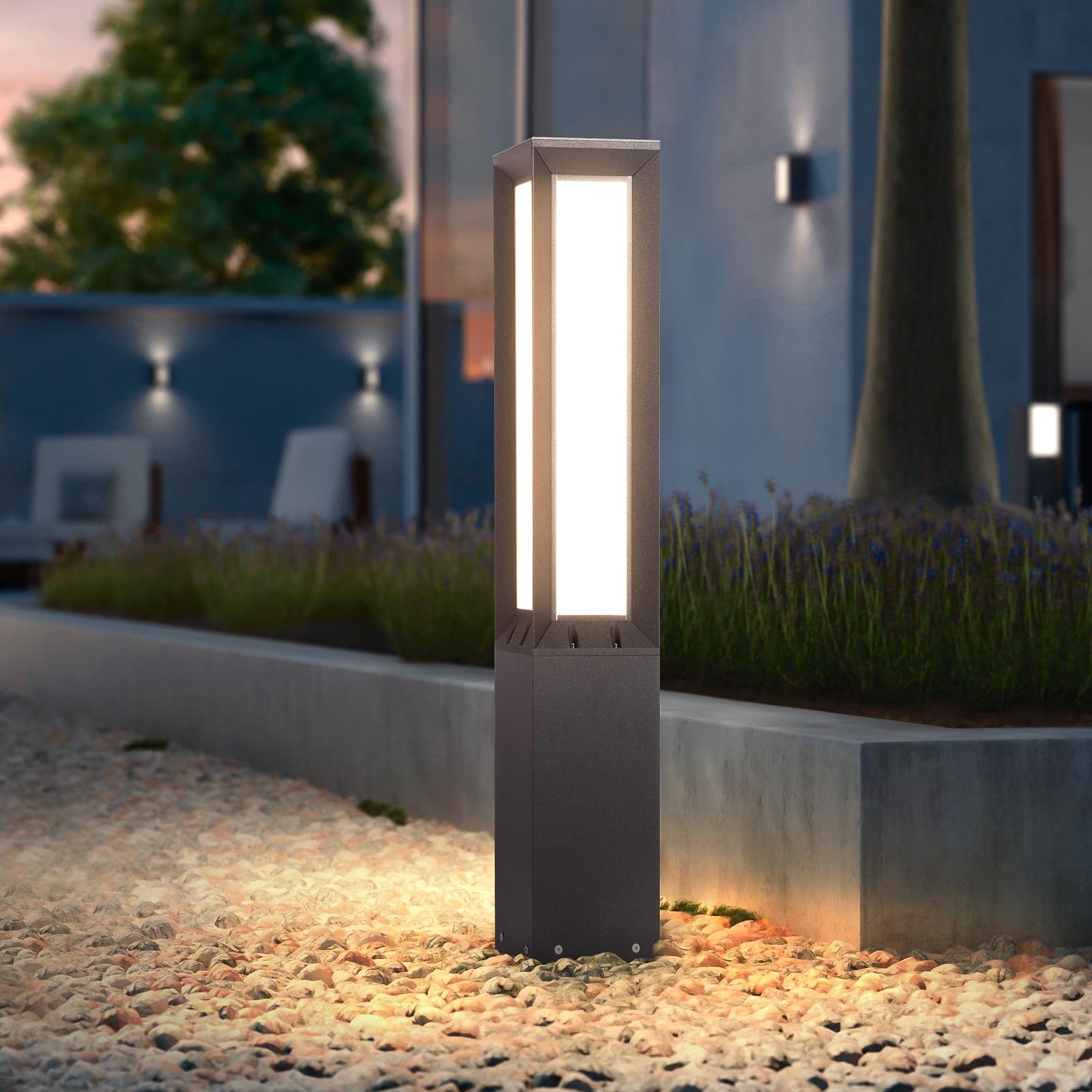 PAKEDANDUN Modern Pathway Light 32Inch Landscape Path Light IP65 Waterproof Walkway Lights Outdoor Floor Lamp Aluminum High Voltage Bollard Lighting For Driveway Yard Lawn Patio Garden Decoration Amazon