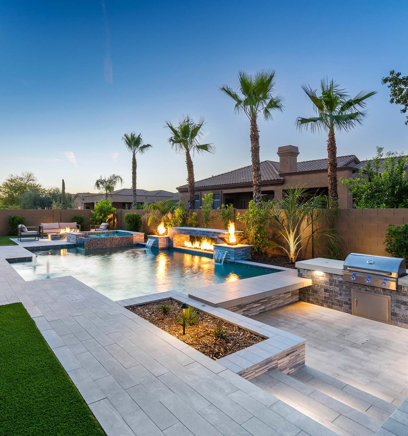 backyard pool and landscape designs