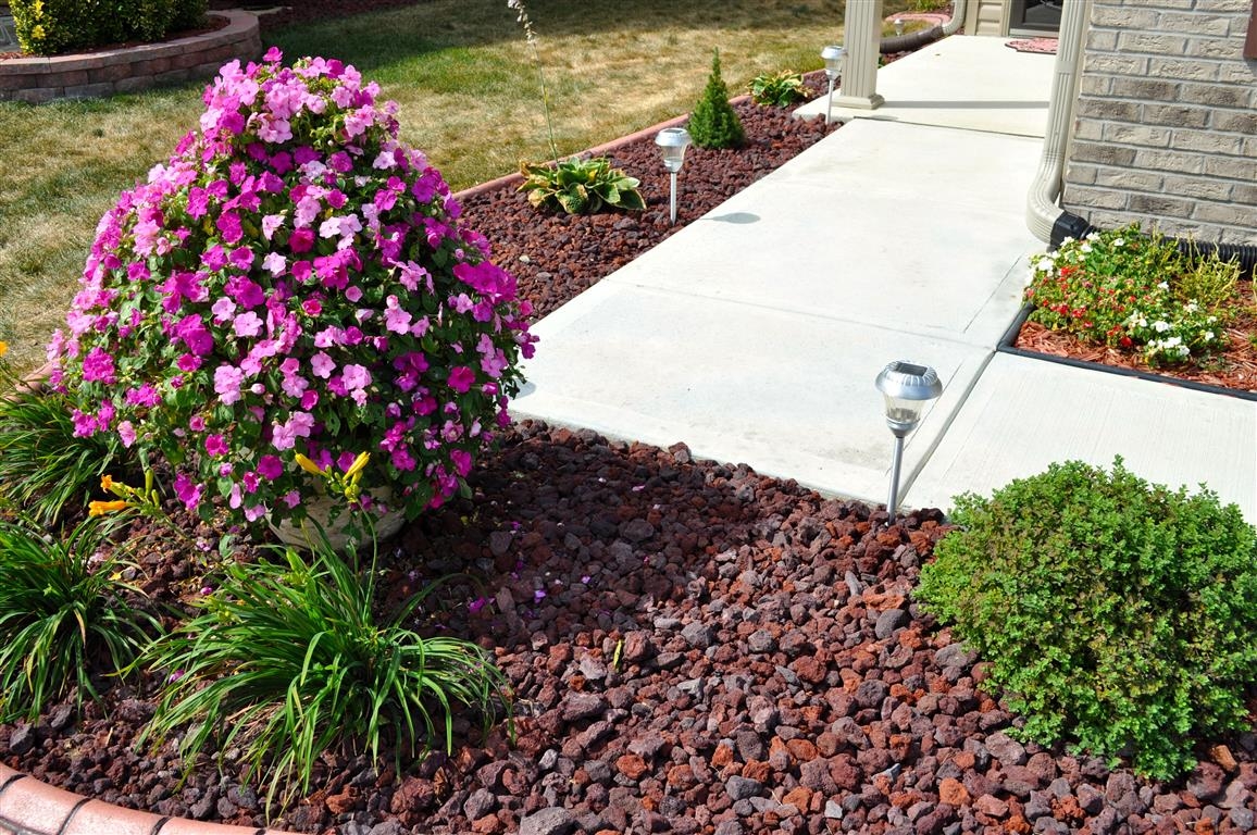 lava stone landscaping