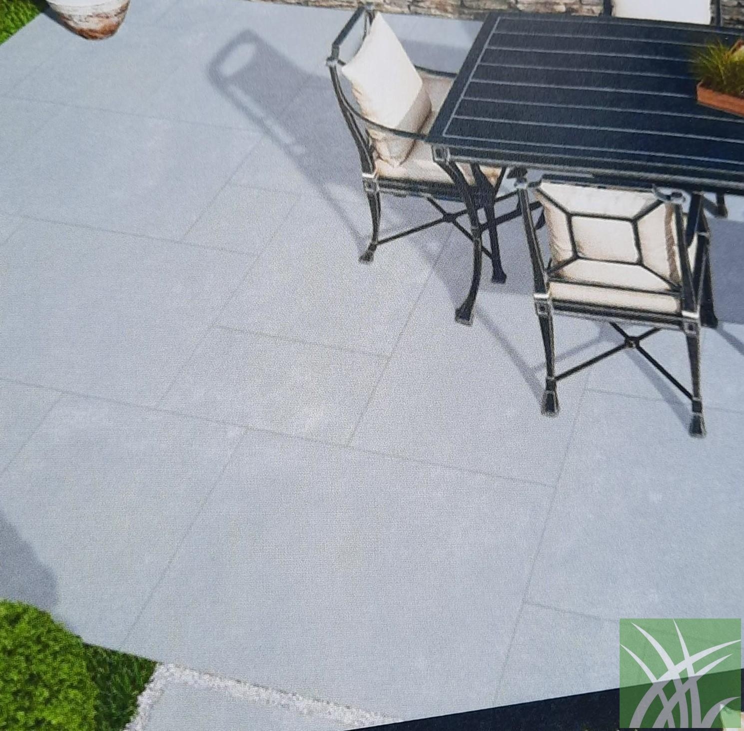 Resin Grey Porcelain Patio Pack 21 06m2 Coventry Turf Landscaping
