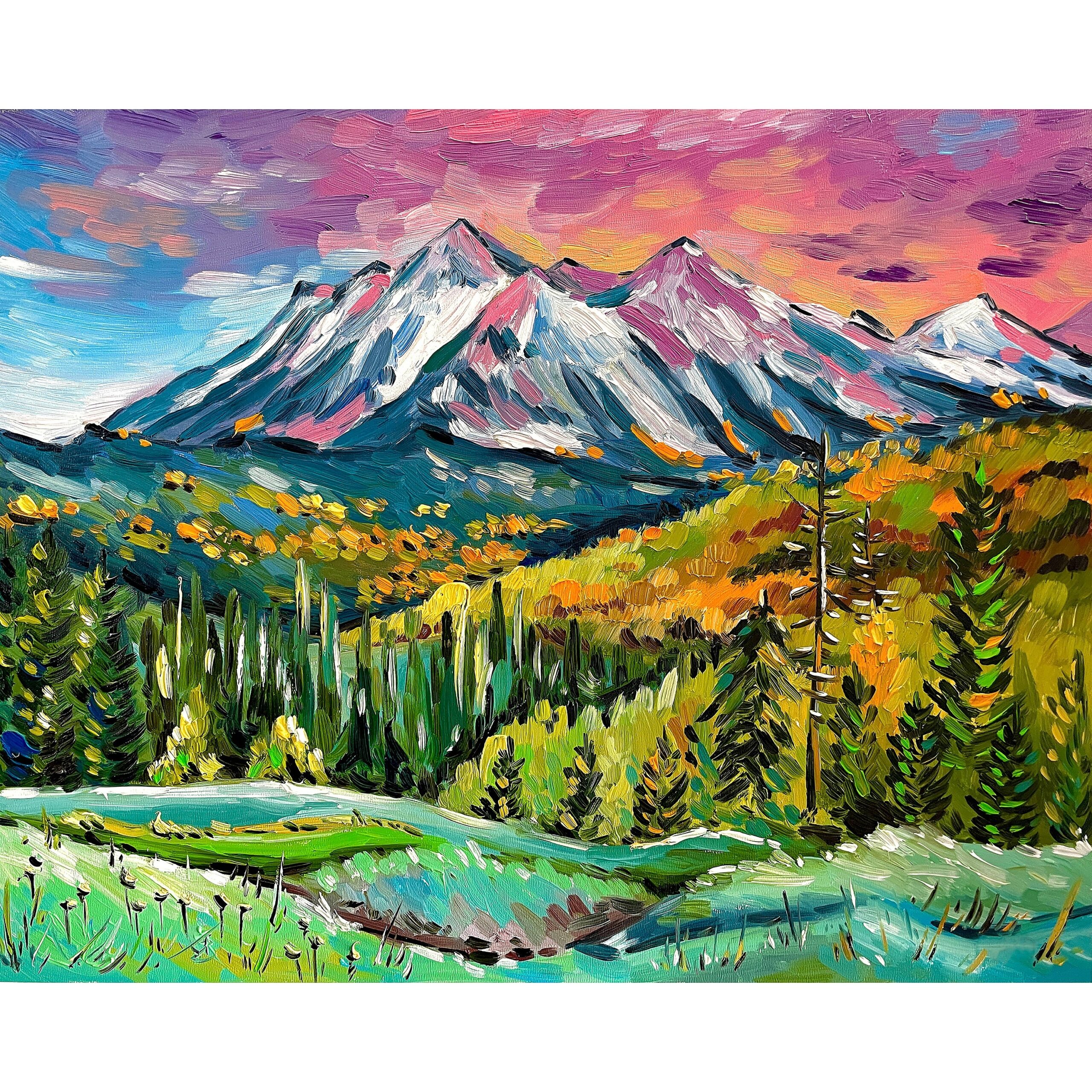 Rocky Mountain National Park Print From Original Oil Painting Colorado Wilderness Wall Art Hiker Mountain Artwork Etsy