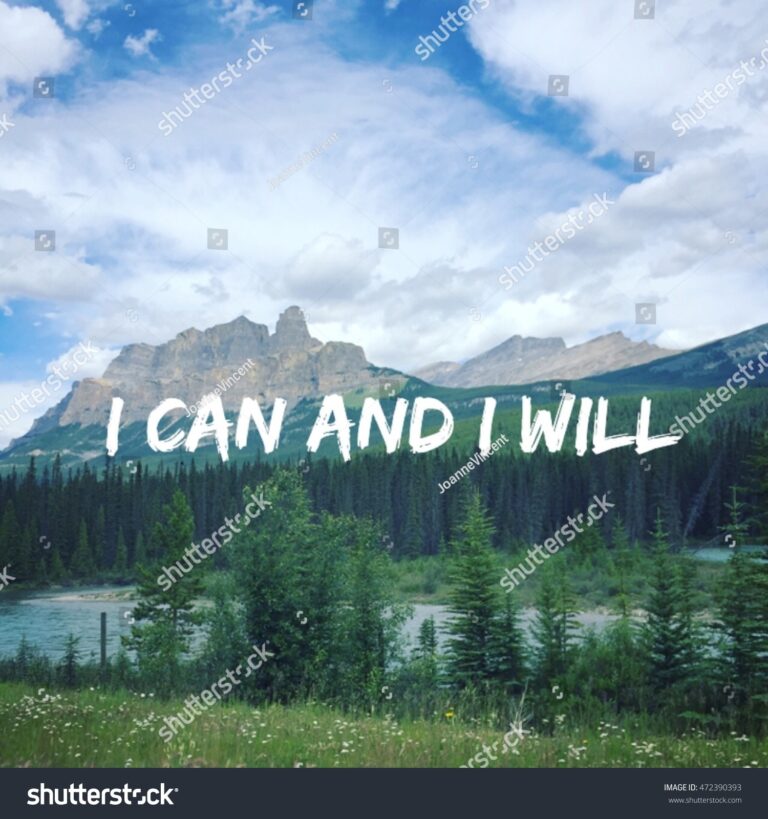 Scenic Summer Mountain Landscape Inspirational Quote Stock Photo 472390393 Shutterstock