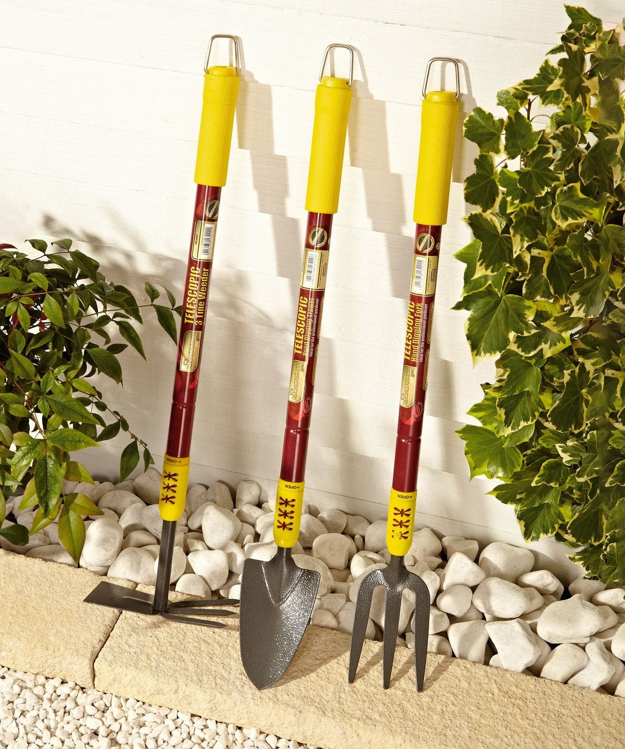 Set Of 3 Extendable Garden Tools Damart co uk