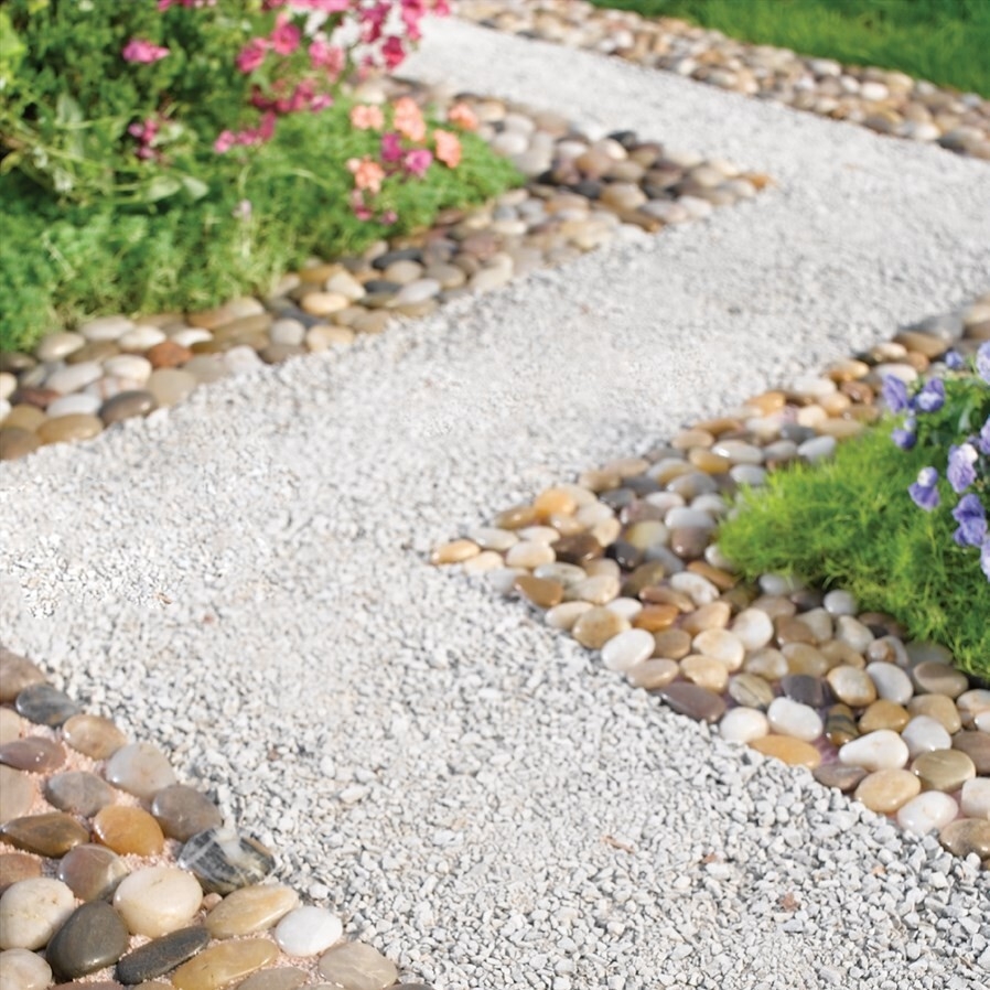 Set Of 4 Beautiful River Stone Garden Edging Border Mats Covers 4 Feet EBay
