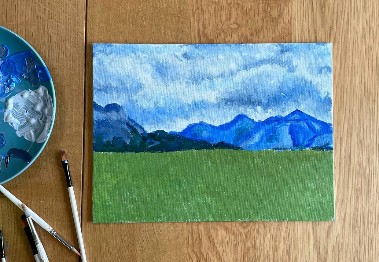 Set The Scene With Our Easy Acrylic Landscape Painting Tutorial Gathered