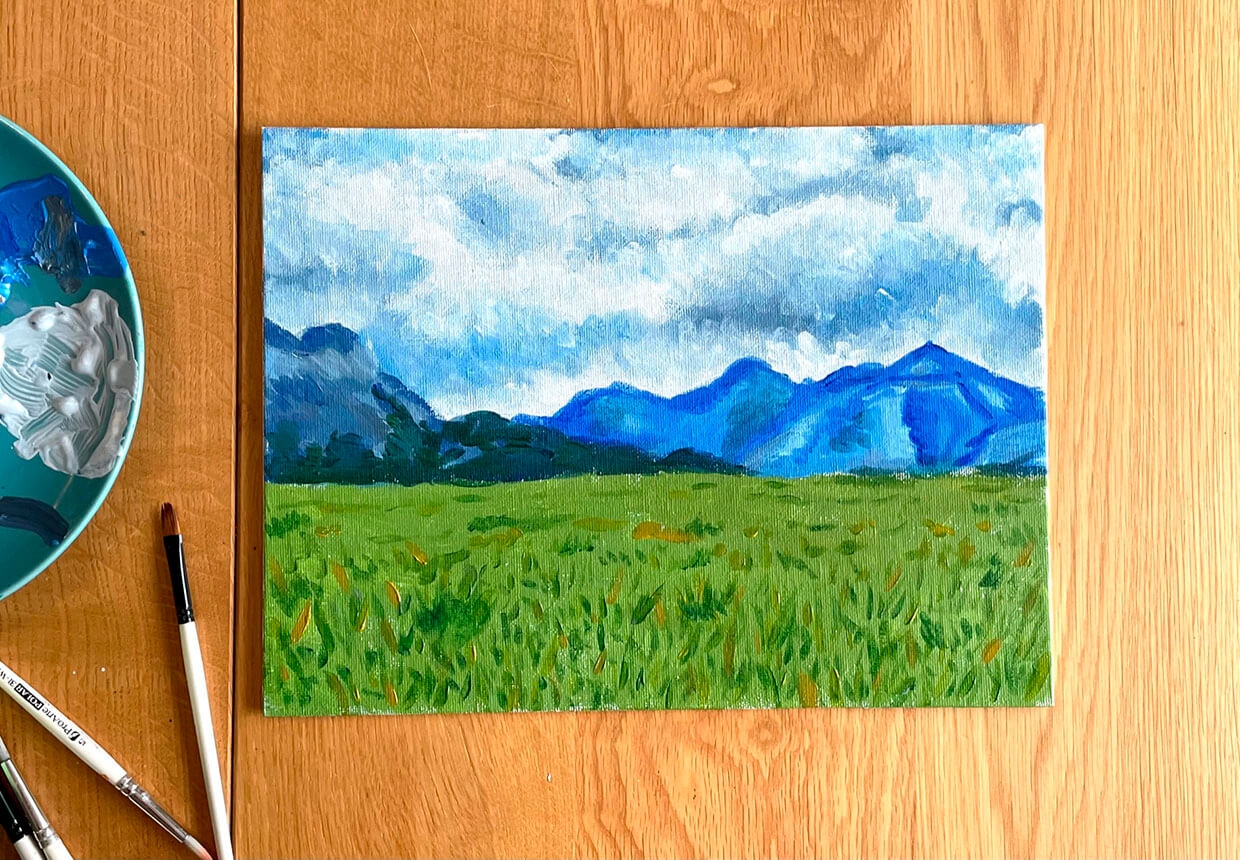 Set The Scene With Our Easy Acrylic Landscape Painting Tutorial Gathered