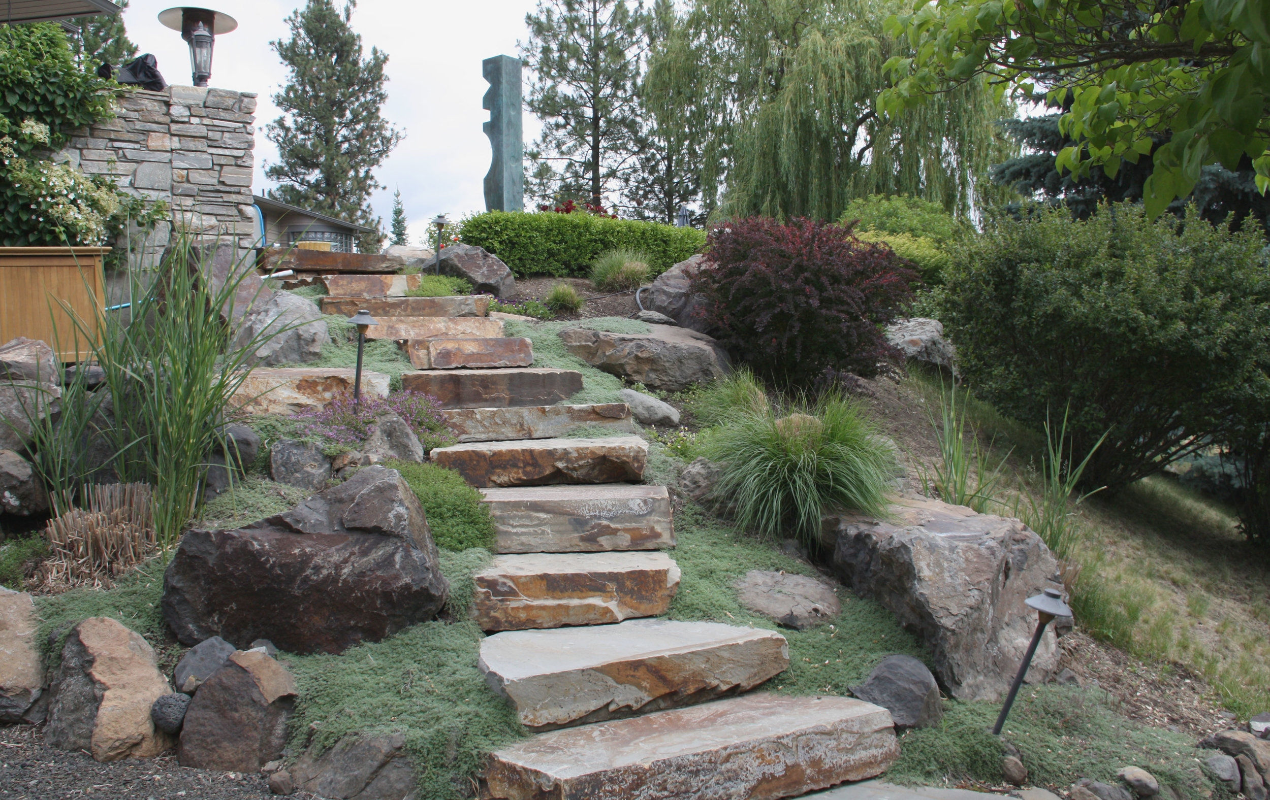Seven Styles Of Stone Steps In The Landscape Pacific Garden Design
