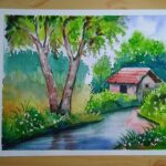 Simple Watercolor Landscape Painting For Beginners YouTube