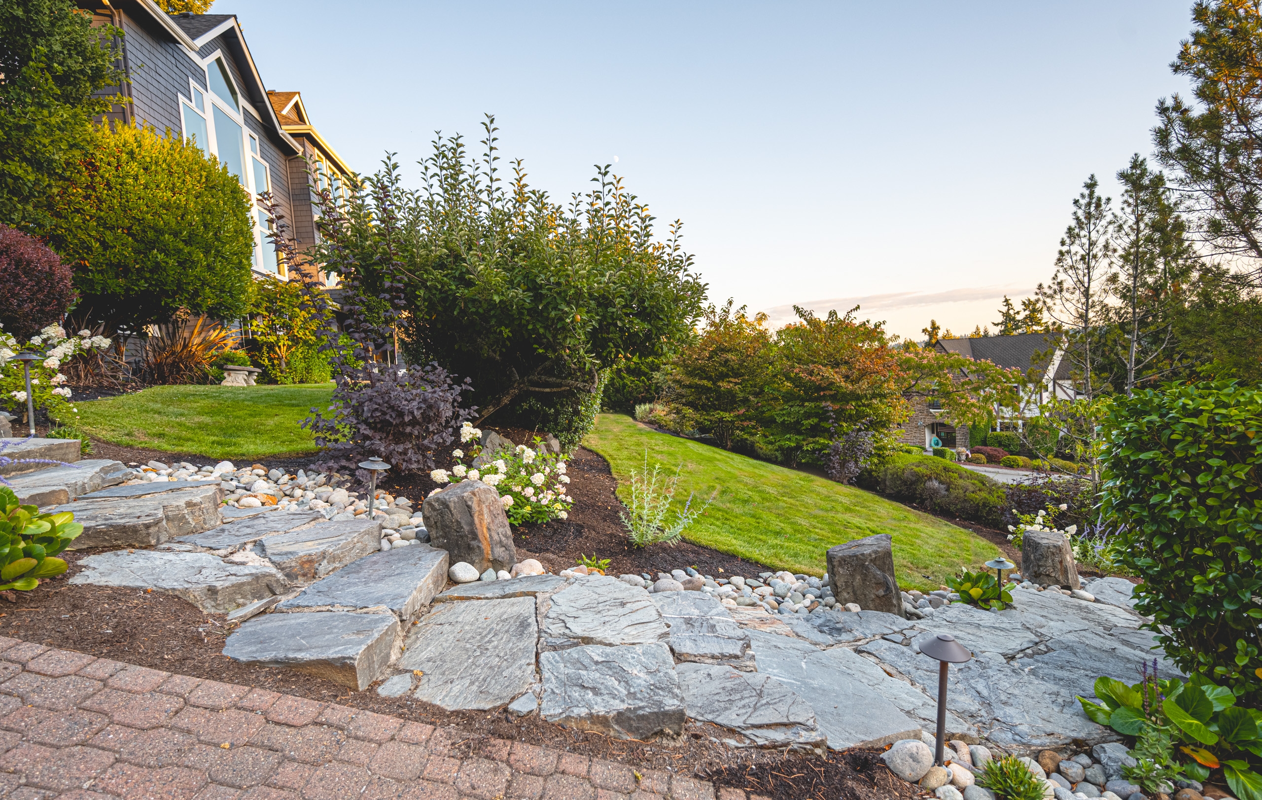 landscaping ideas for sloped yards