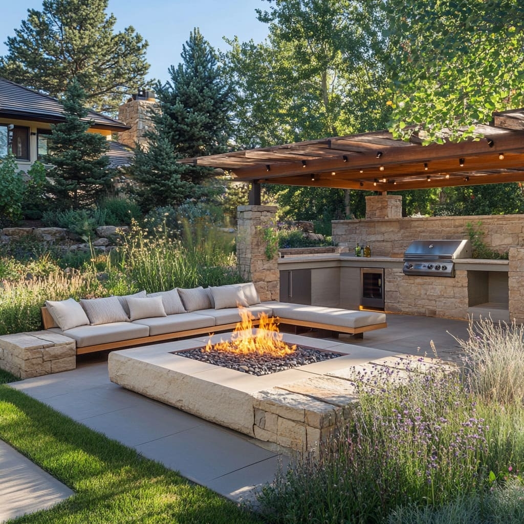 Small Backyard Ideas With Fire Pits BBQs And Cozy Seating