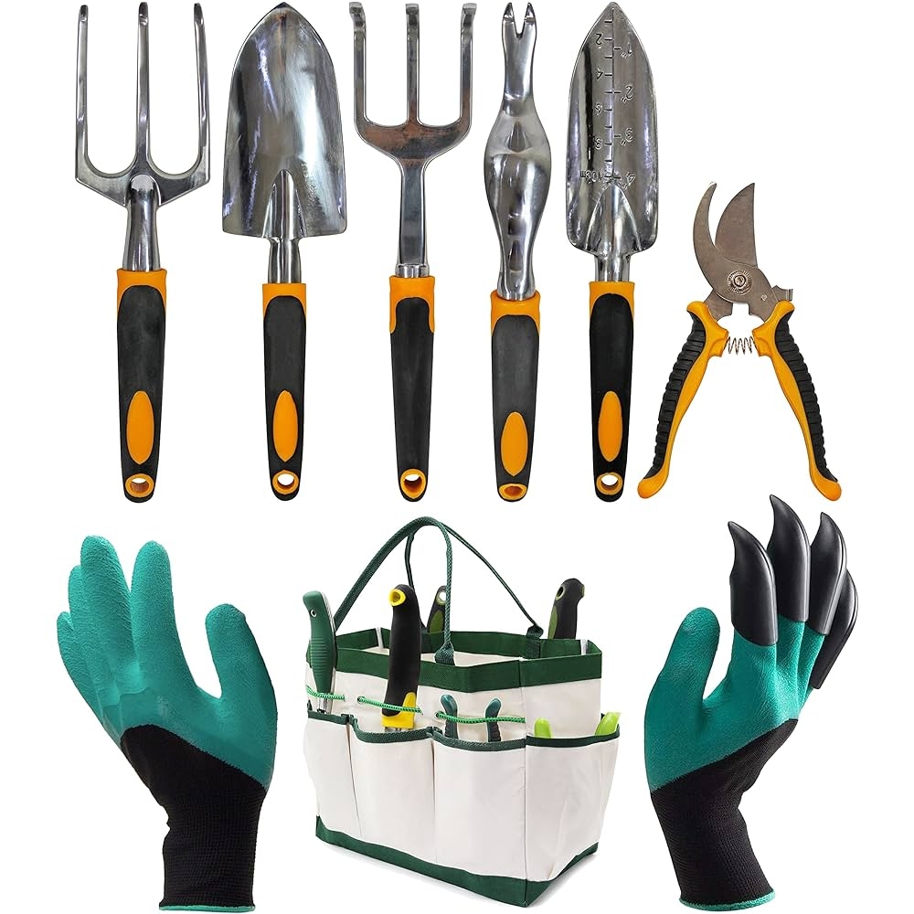 Soreli Garden Tools Set UK COMPANY Gardening Tools Garden Accessories Gardening Gifts For Women And Men 9 Piece Garden Set Brown Buy Online At Best Price In KSA Souq Is