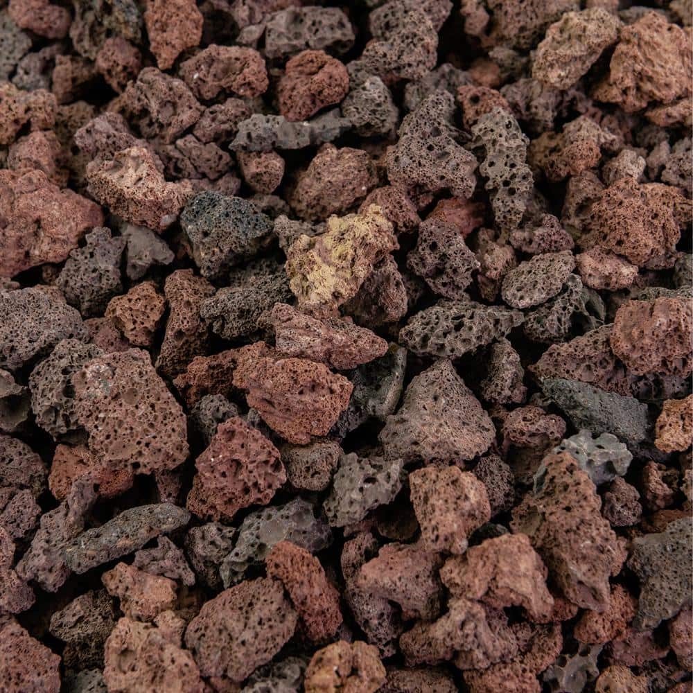 Southwest Boulder Stone 17 Cu Ft 3 8 In Red Lava Bulk Landscape Rock And Pebble For Gardening Landscaping Driveways And Walkways 02 0097 The Home Depot