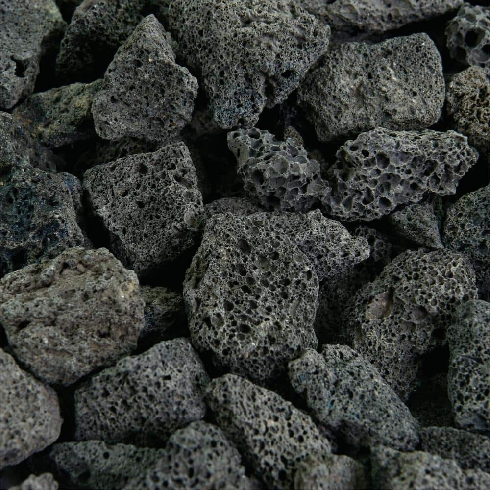 Southwest Boulder Stone 17 Cu Ft Small 3 4 In Black Lava Rock Bulk Landscape Rock 02 0422 The Home Depot