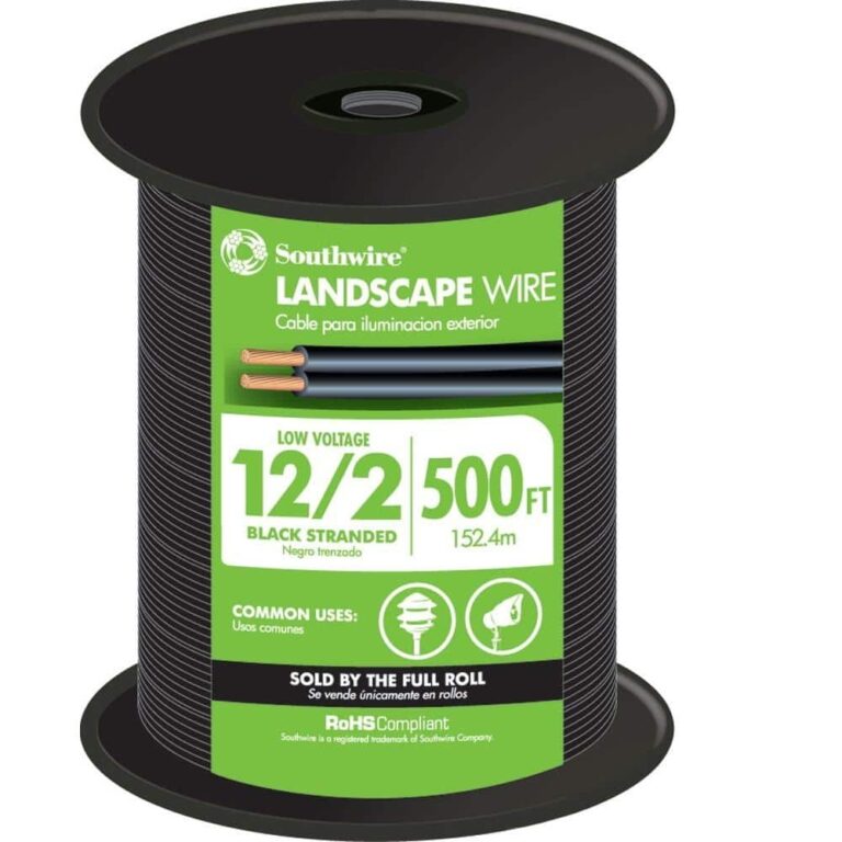 Southwire 500 Ft 12 2 Black Stranded CU Low Voltage Landscape Lighting Wire 55213445 The Home Depot