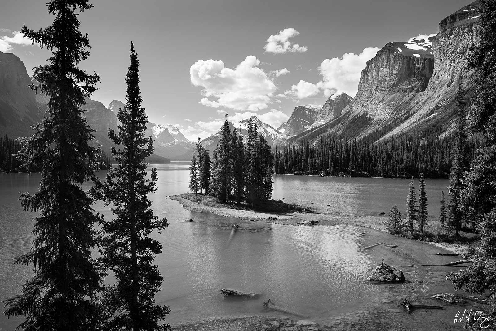 Spirit Island Jasper Black White Photo Richard Wong Photography