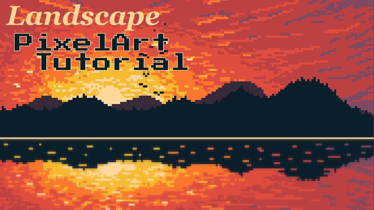 Step By Step Landscape Pixelart Tutorial YouTube