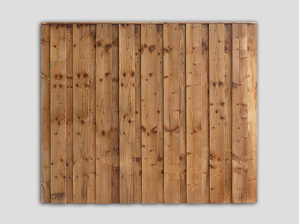 Tanalized Brown Flat Pennine Solid Fence Panel Traditional Garden Fence Panels Pennine Fencing Landscaping