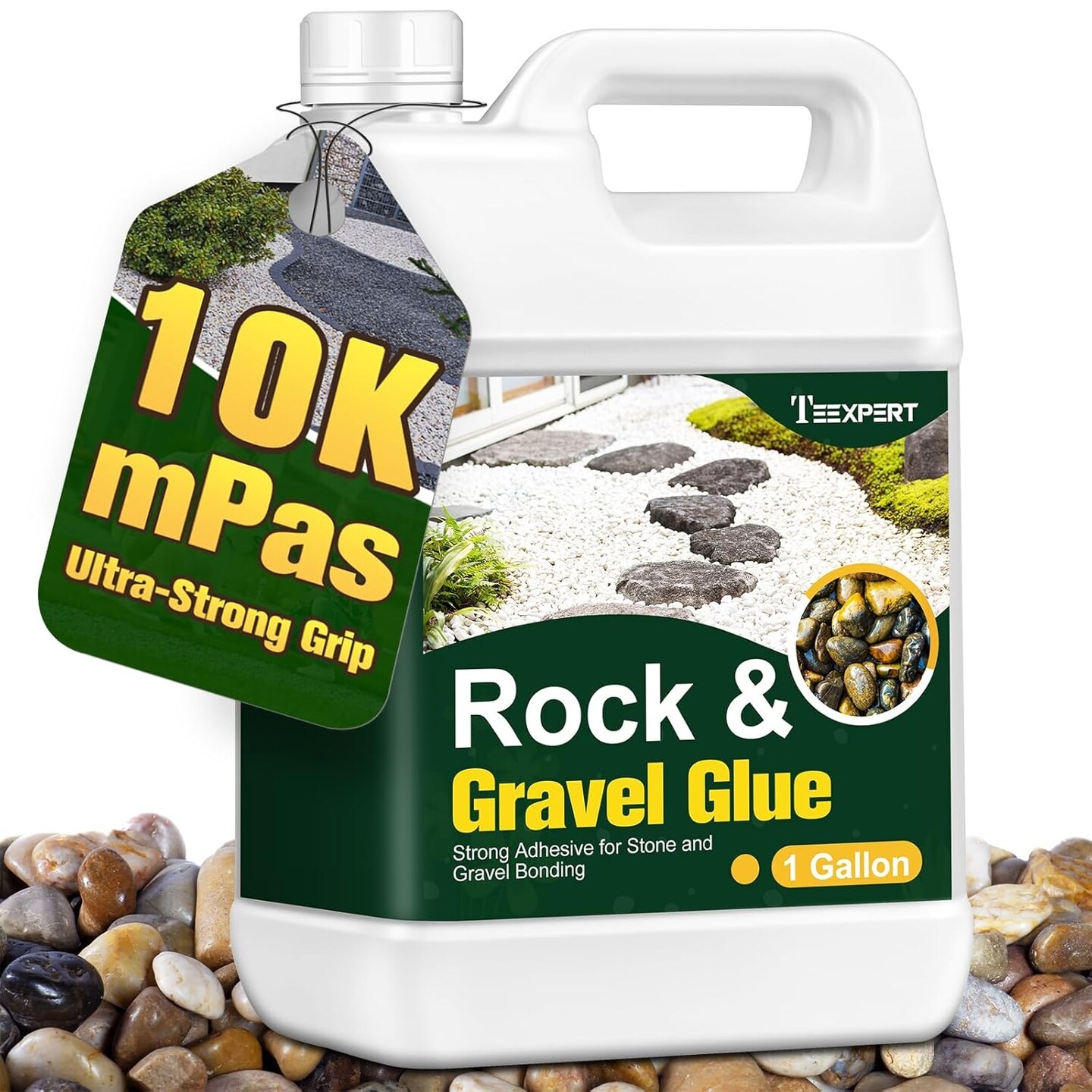 Teexpert 1 Gallon Rock Glue For Landscaping Strong Pea Gravel Glue Stone Glue Mulch Glue For Rock Adhesive Binder Sticky Rock Glue For Outdoor Landscape Walkways Yards Patios Driveways Michaels