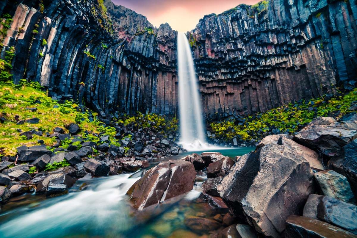 The Iceland Landscape Volcanoes Glaciers And City Lights