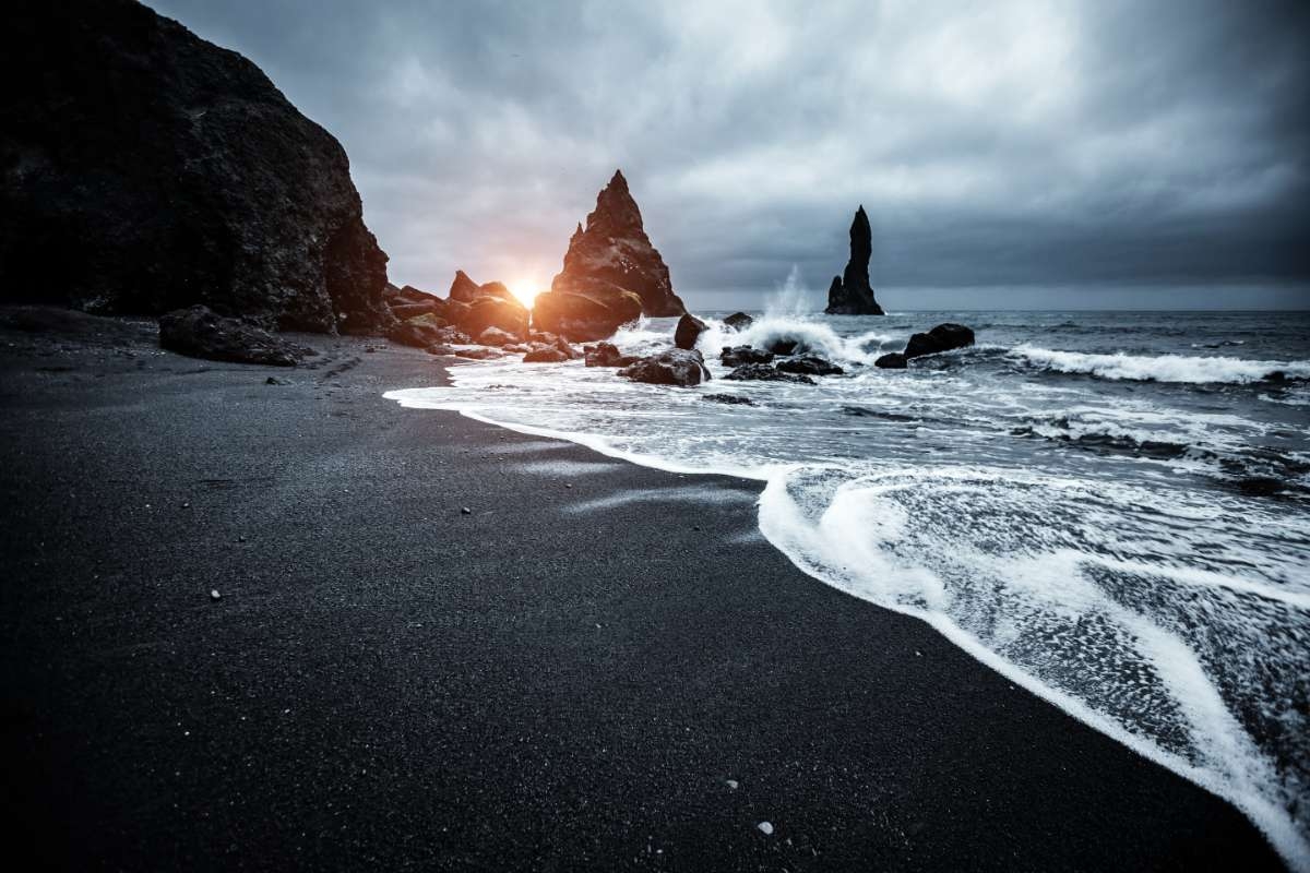The Iceland Landscape Volcanoes Glaciers And City Lights