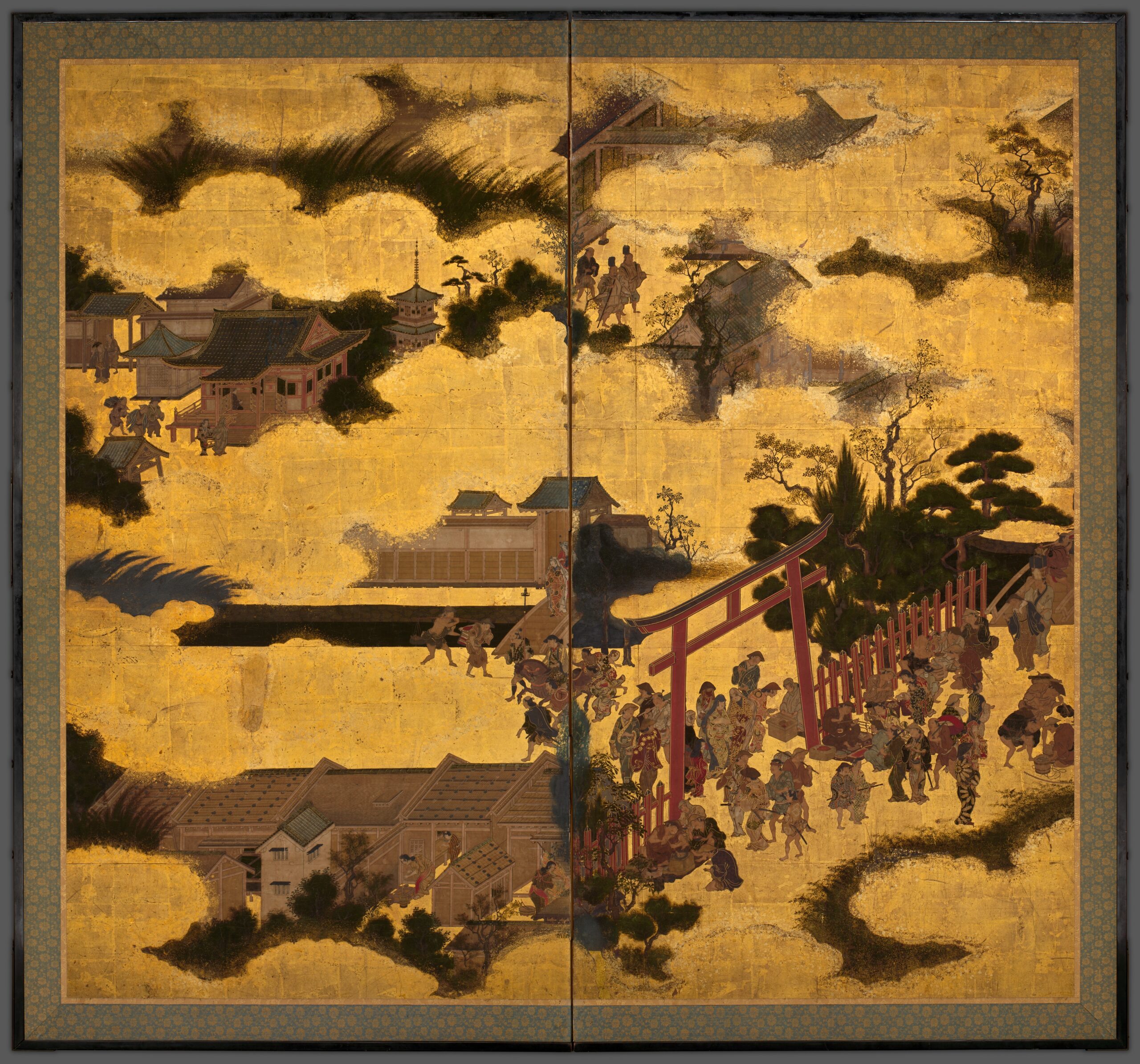 The Torii Gate Of Gion Shrine Japan Edo Period 1615 1868 The Metropolitan Museum Of Art