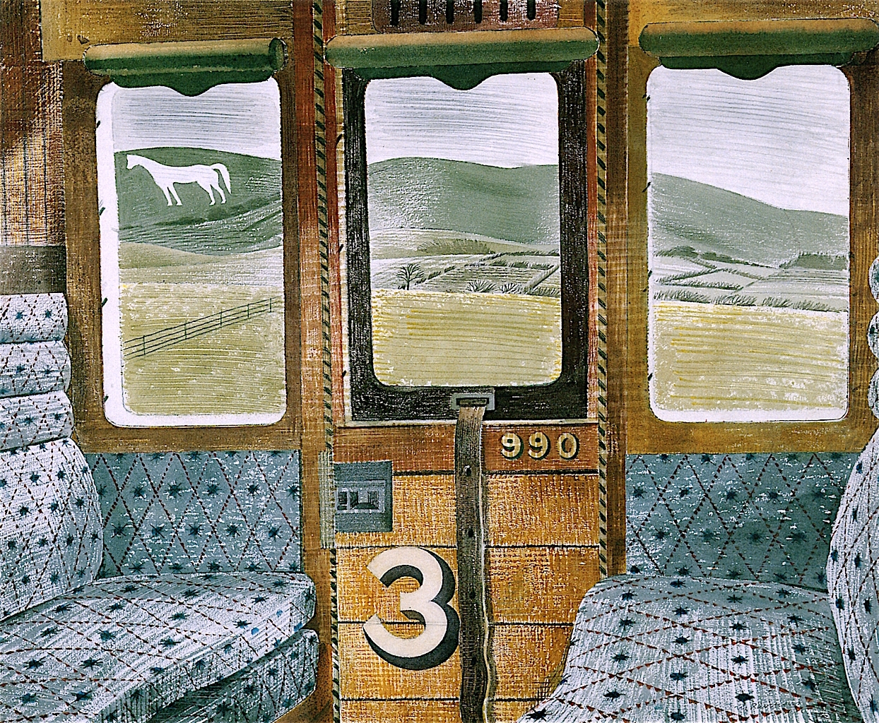 Train Landscape Ocean s Bridge Oil Paintings